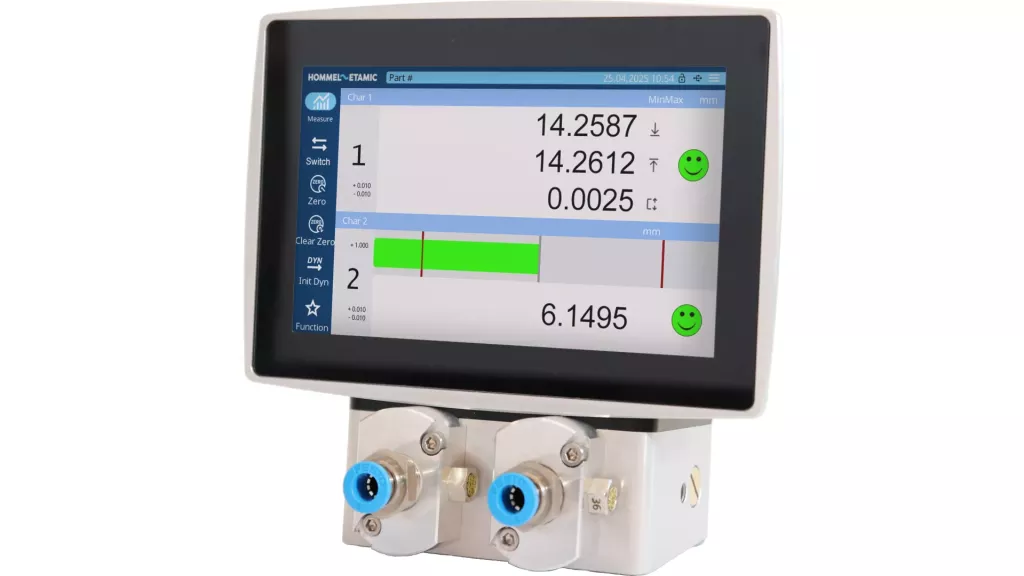 Urządzenie Gageline GD200 do pomiarów pneumatycznych – widok bez tła