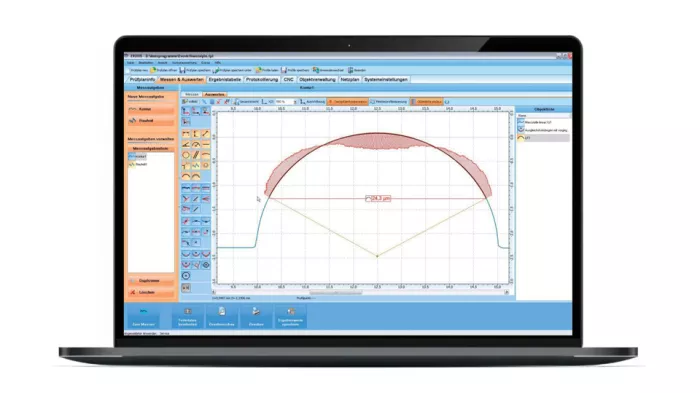Oprogramowanie EVOVIS do pomiaru chropowatości i konturu