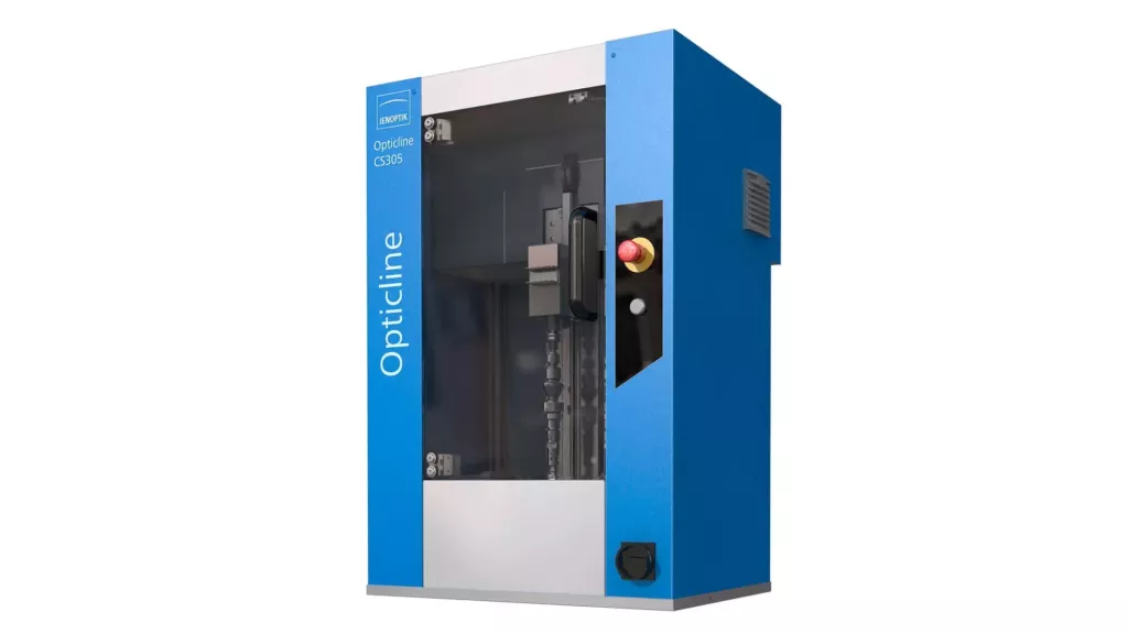 Skaner optyczny Opticline CS305 firmy Jenoptik – widok z zamkniętymi drzwiami