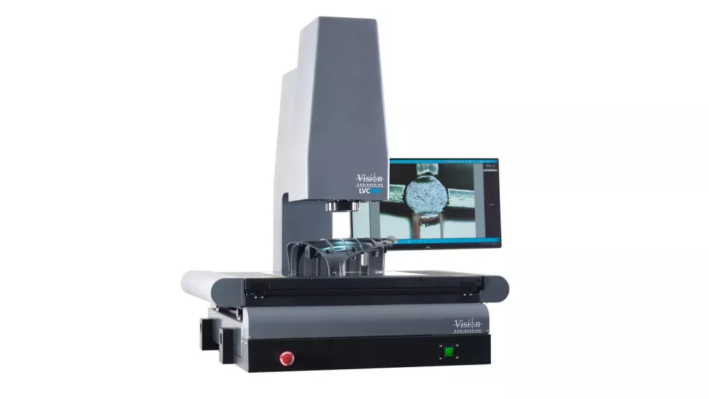 Optyczny system pomiarowy LVC 400 Vision Engineering z dużym stołem do kontroli geometrii wyrobów